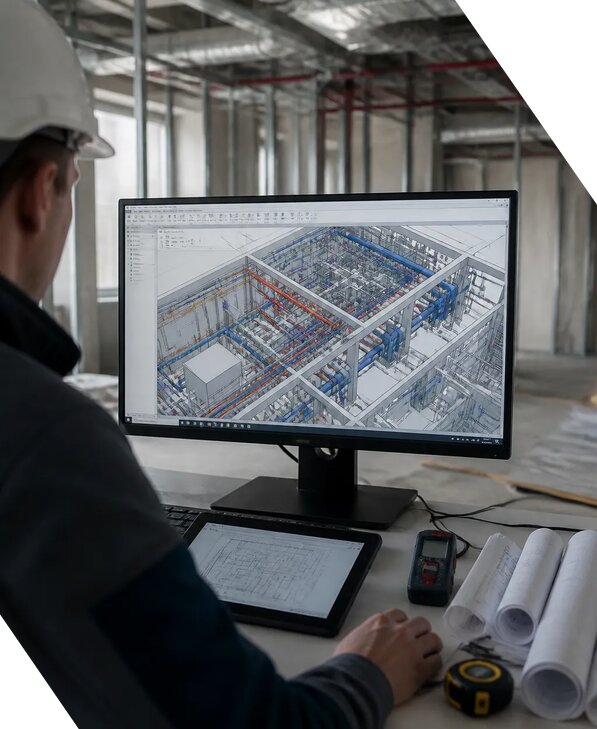 Создание BIM модели инженерных сетей для объектов в Пушкине